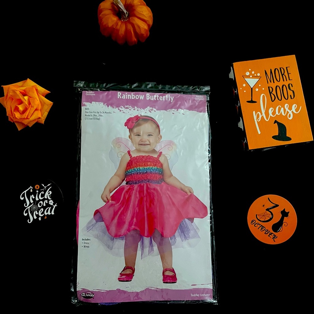 Halloween costume Rainbow Butterfly Toddler